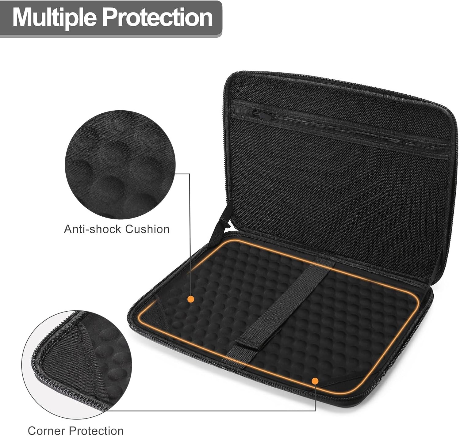 Hard Shell Laptop Case Sleeve, Abstract Geometric Waterproof Carrying Case Bag