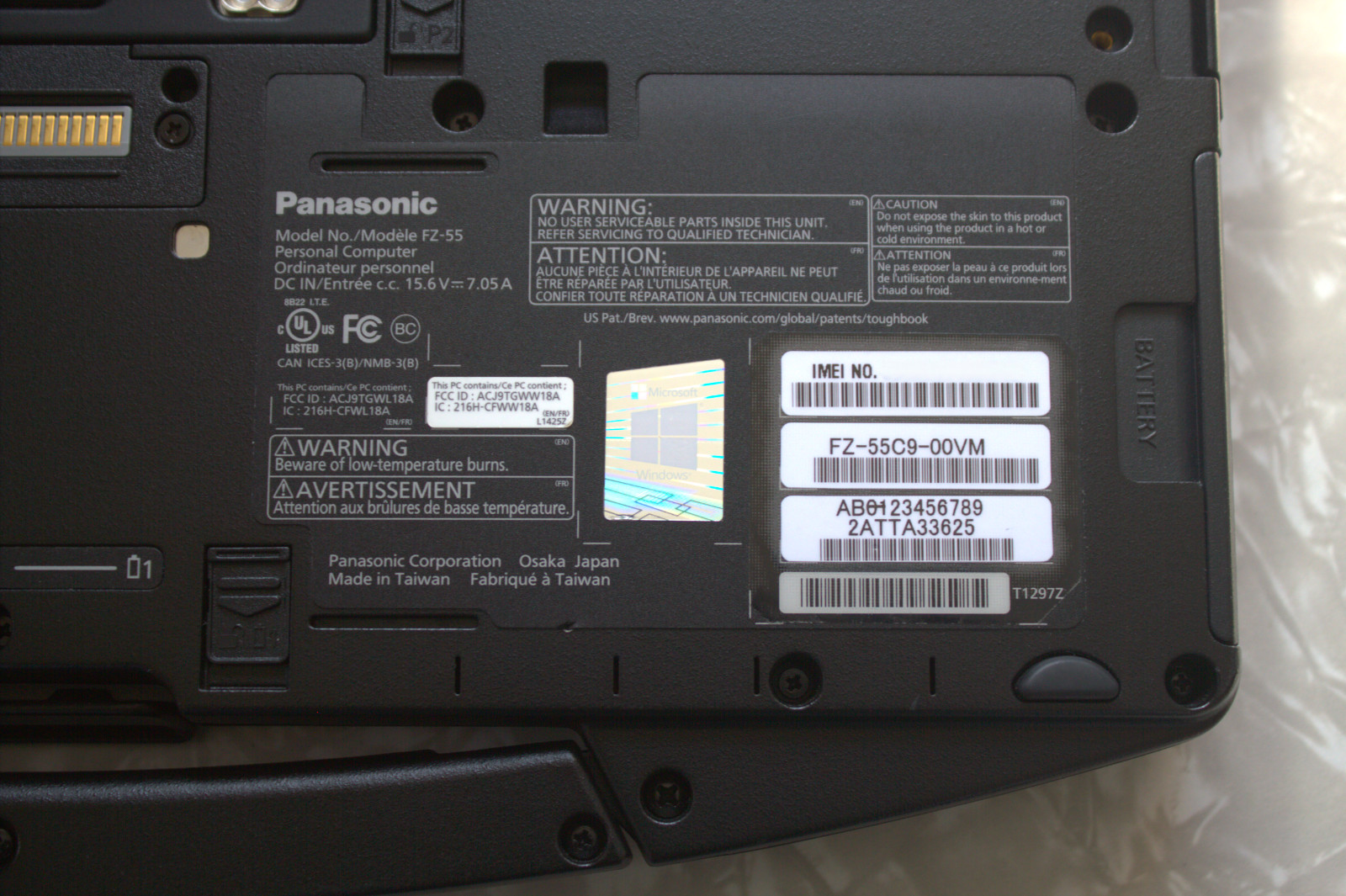 Panasonic Toughbook FZ-55 i7-8665U New 1TB SSD 32GB RAM Touch 4G GPS 2x Batt IR
