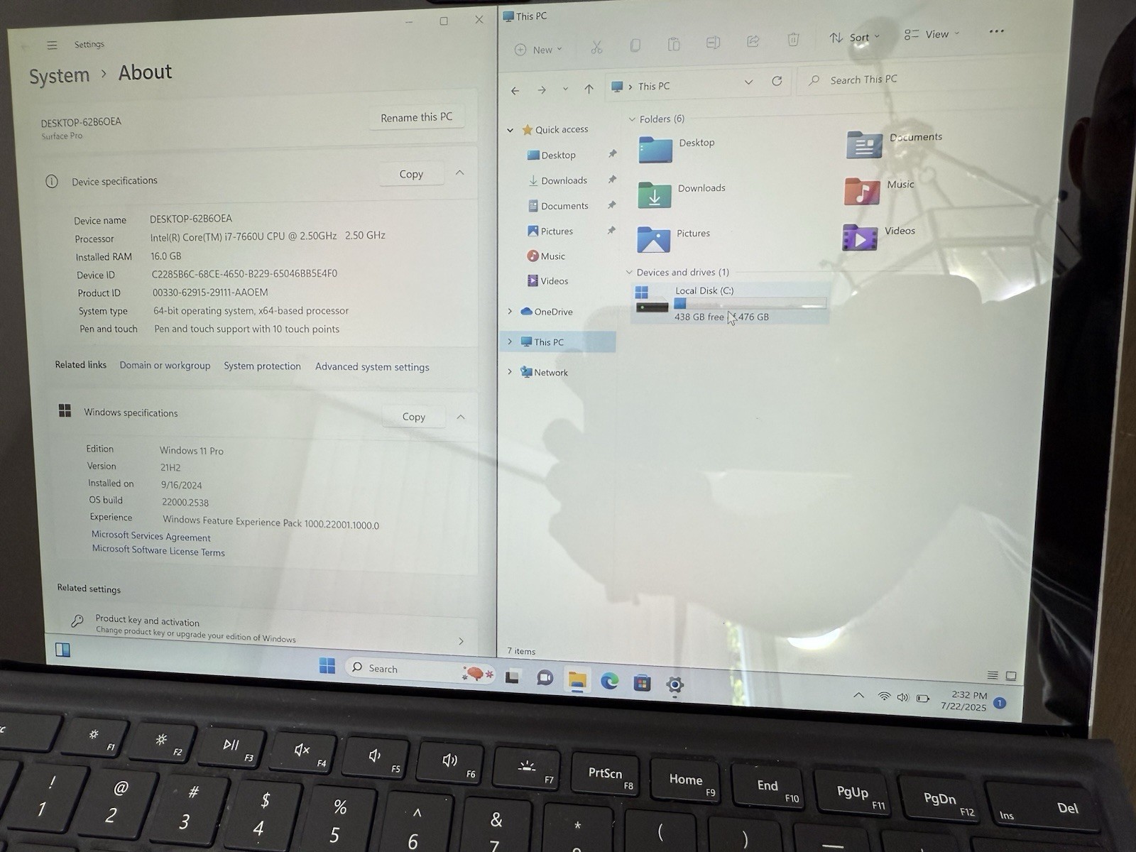 Microsoft Surface Pro (5th Gen) Intel Core i7-7660U 512GB SSD 16GB Ram