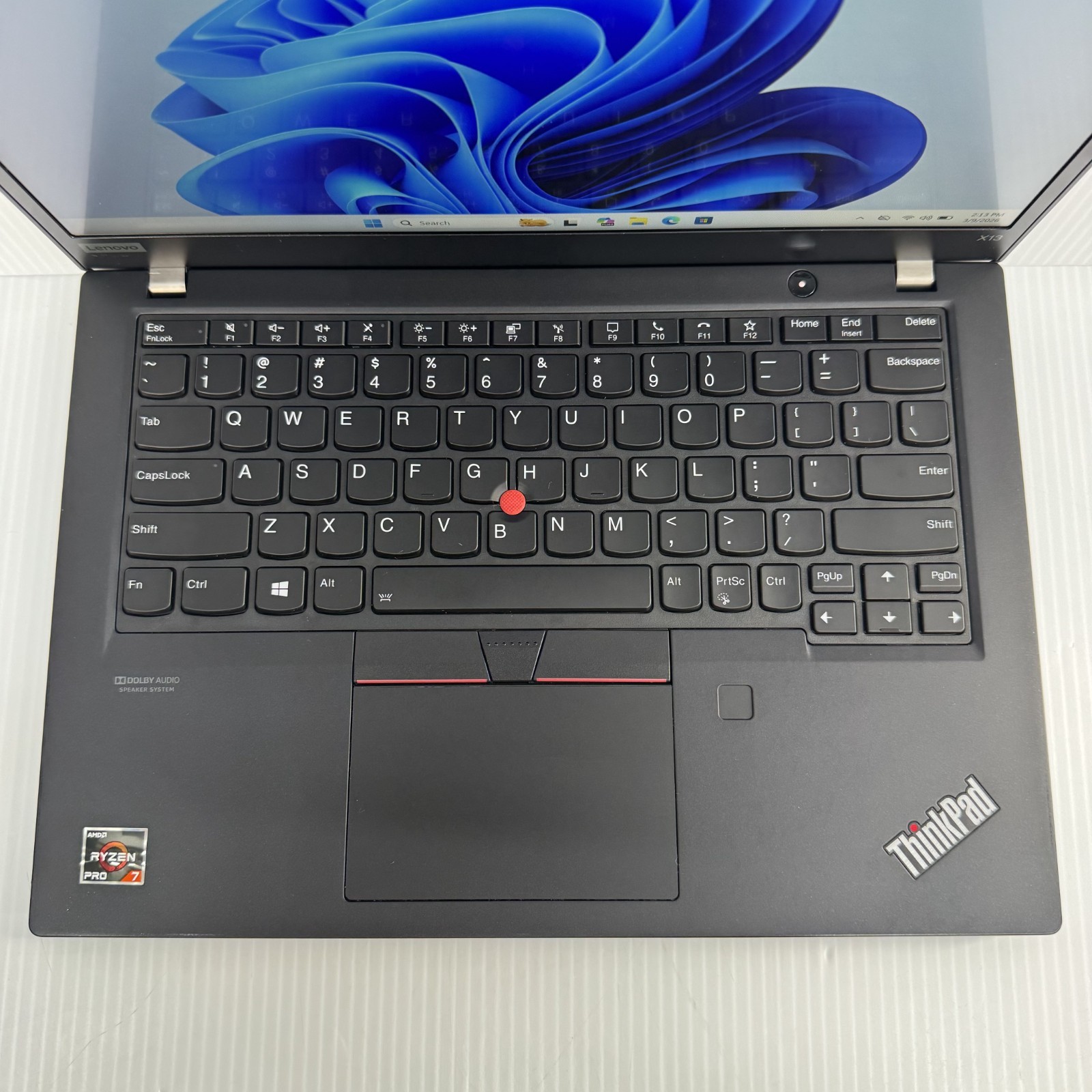 Lenovo ThinkPad X13 Ryzen 7 13.3″ Touchscreen Windows 11 Pro Laptop 256GB SSD 16