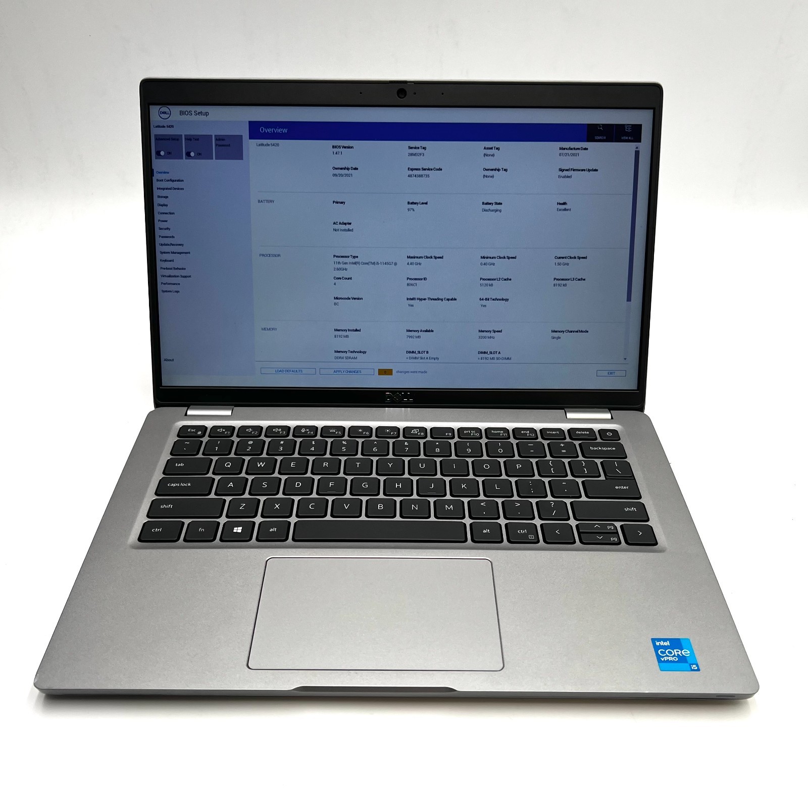 Dell Latitude 5420 14″ i5-1145G7 8GB RAM 256GB SSD No OS | TESTED USED GOOD