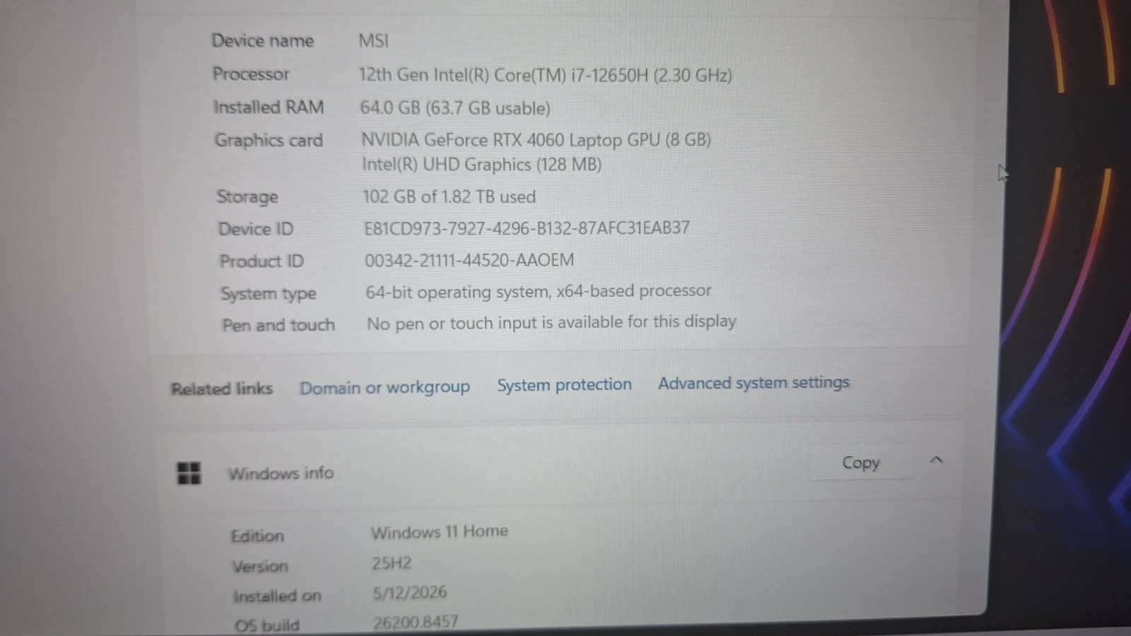 msi gf63 thin 15.6 gaming laptop-Never used to game