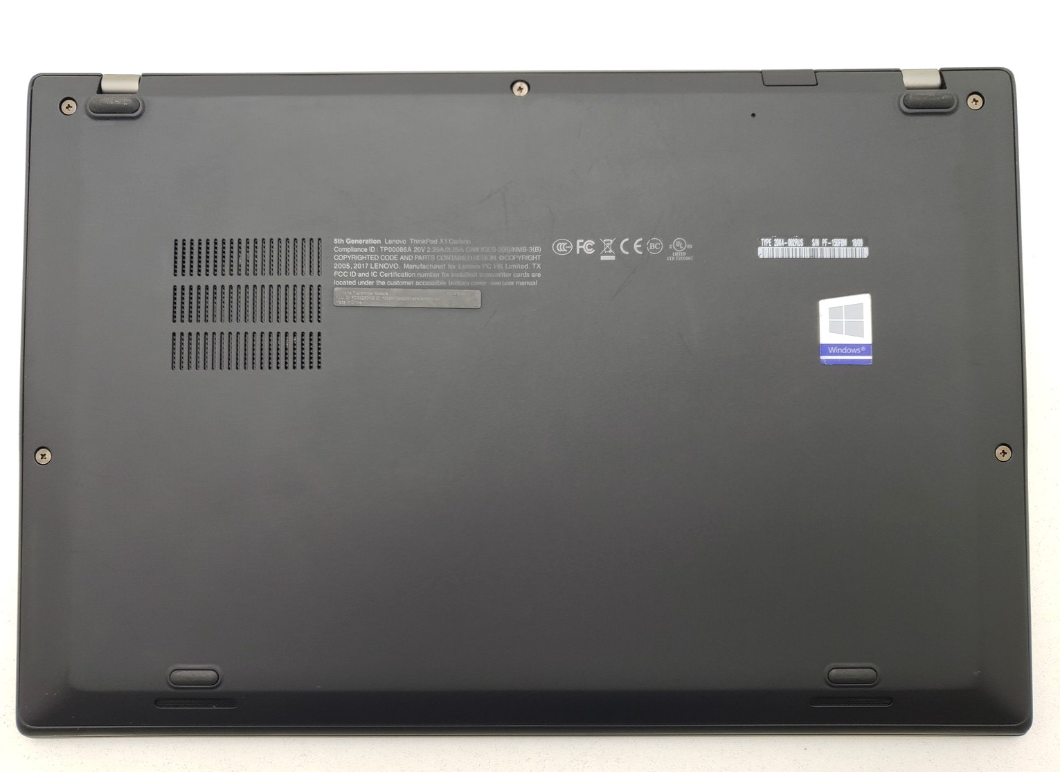 Lenovo ThinkPad X1 Carbon Gen 5 i7-6500U 8GB RAM 128GB SSD 14″ Win 11 Pro Laptop