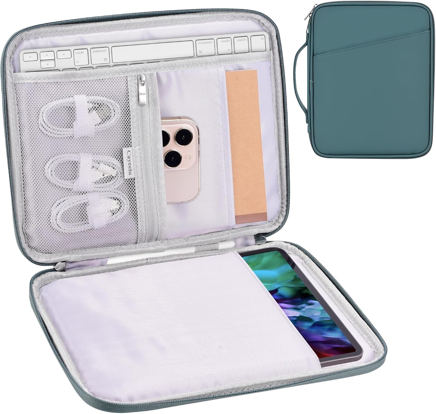 12.9 Tablet Sleeve Carrying Case, Padded Travel Pouch Bag for iPad Pro 13-in