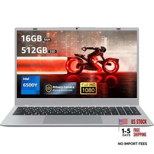 Laptop Computer, 15.6 inch Laptop with 1080P FHD IPS Display, 16GB RAM/512GB