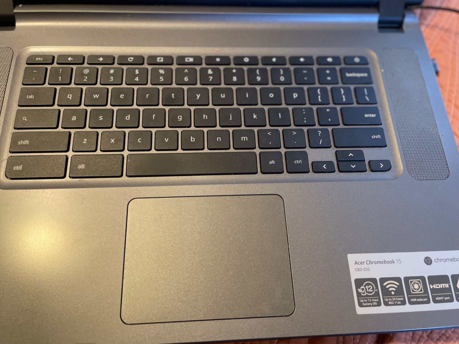 Acer chromebook 15.5 laptop