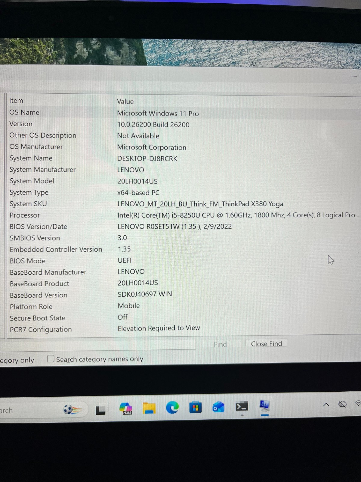 WORKING Lenovo ThinkPad X380 Yoga 13.3″ i5-8250U 128GB SSD 8GB DDR4 Black laptop