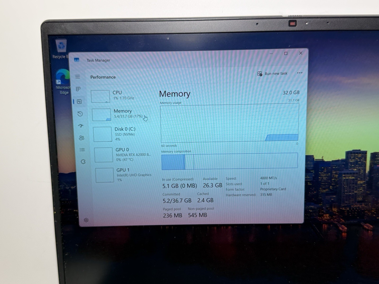 Dell Precision 7670 16″ i7-12850HX 32GB 512GB RTX A2000