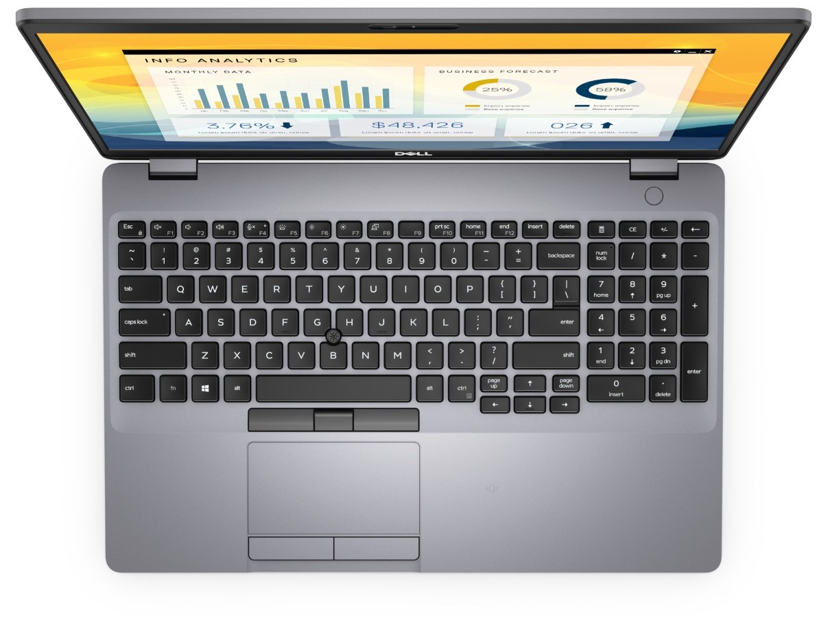 Dell Precision 3550 15.6″ Intel Core i5 10th Gen 4GB 256GB Windows 11 Fair