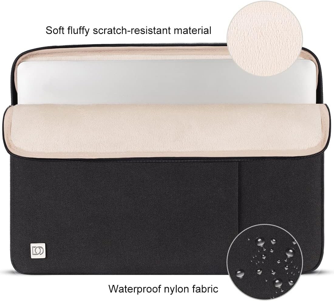 Laptop Case Sleeve Cover Bag for 13 inch MacBook Air M5(2026) M4 M3 M2 M1, Black