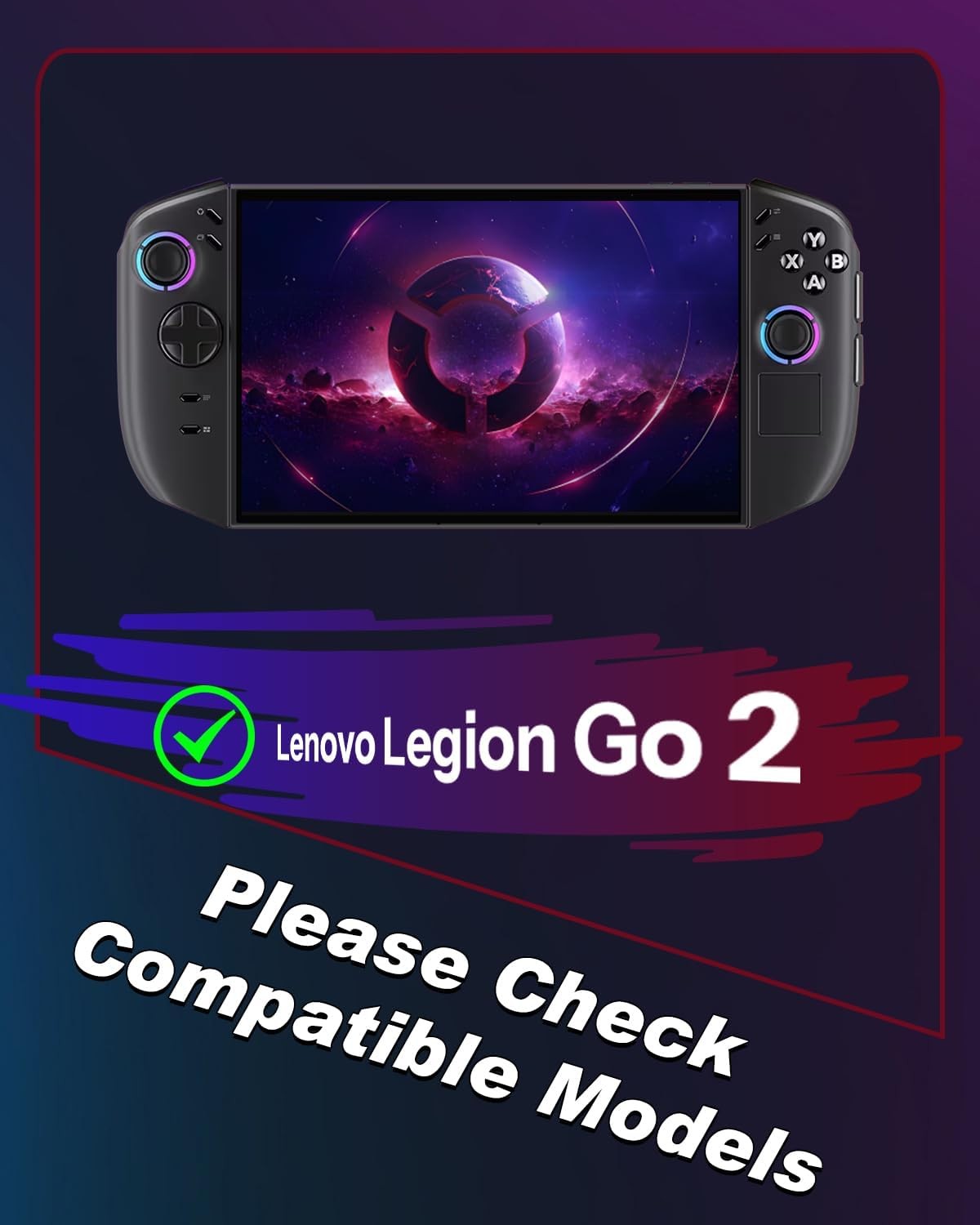 2 Pack Screen Protector for Lenovo Legion Go Gen 2, 8.8 inch Full Coverage, Tran
