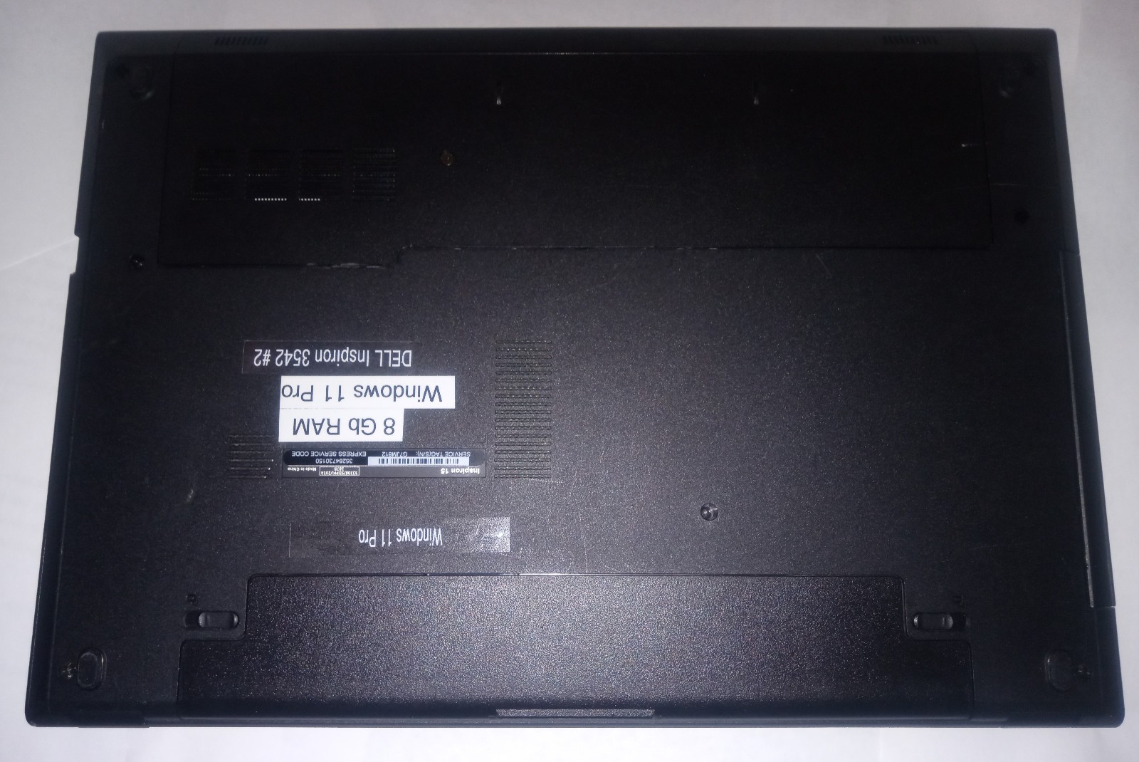 Dell Inspiron 3542,15.6″,W11Pro Ai,i3-4005U@1.7Ghz,8Gb RAM 512Gb SSD,USB,WiFi,Bt