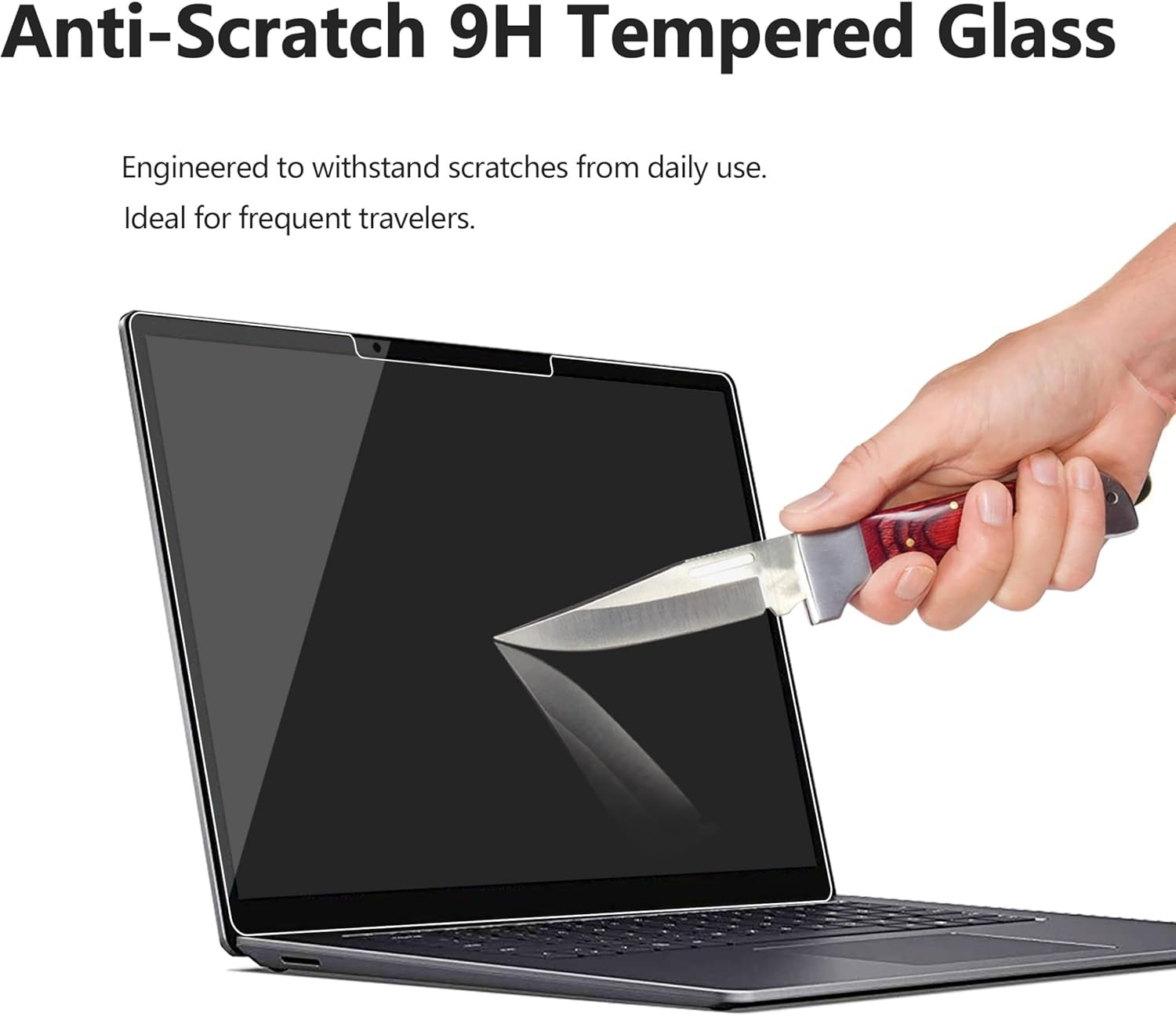 Ultra-Thin Tempered Glass Screen Protector for 13″ Surface Laptop (2025) – 2 Pac
