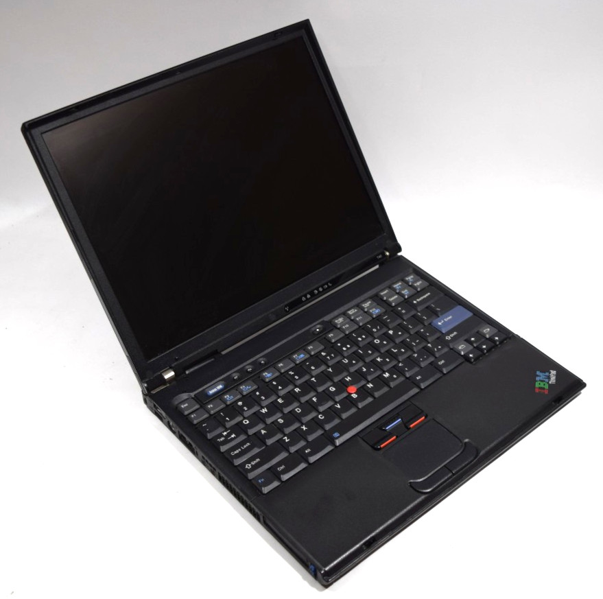 IBM THINKPAD T40 1.60GHz 2GB RAM 80GB HDD WINDOWS XP SP3 ATI RADEON 7500 NO BATT