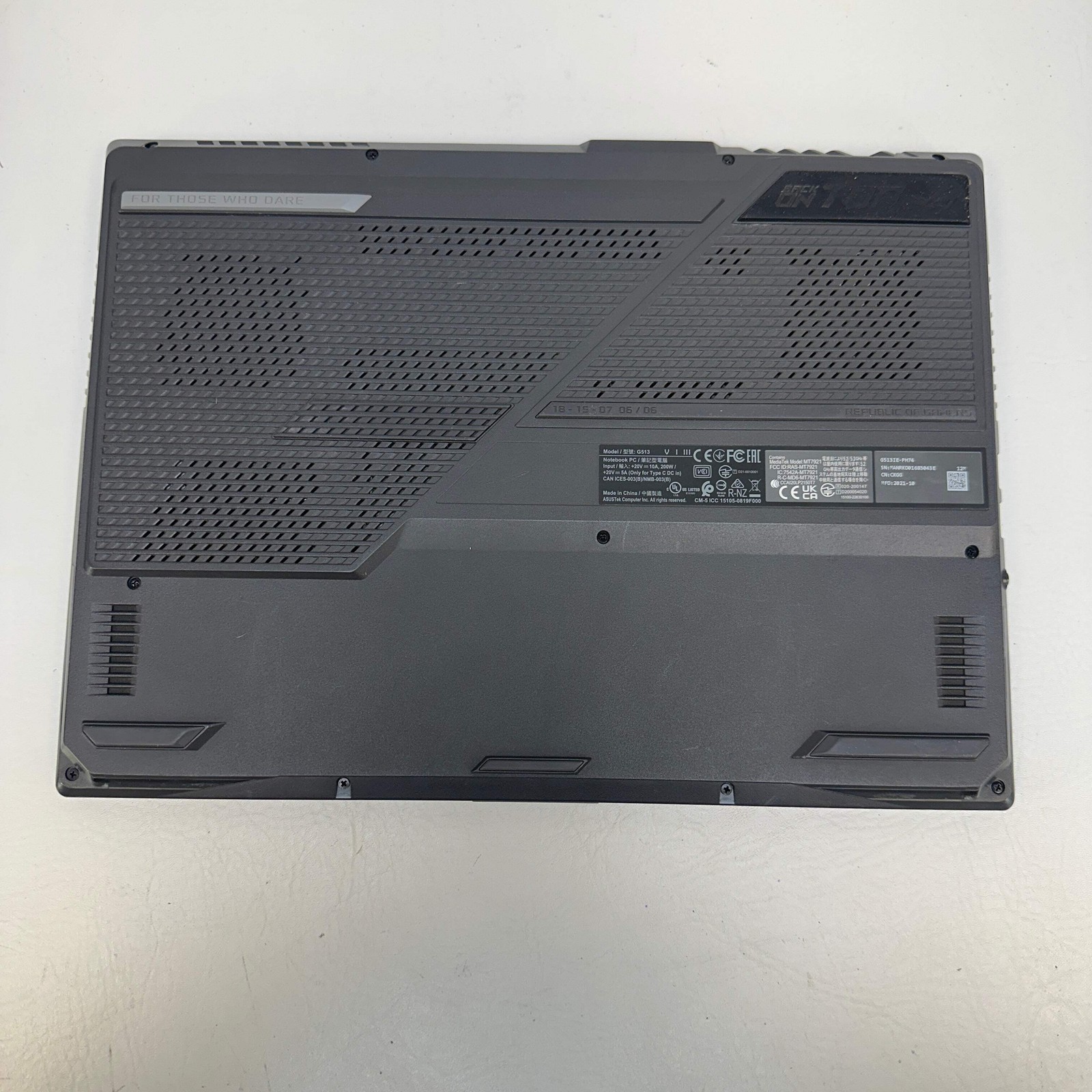 Asus Rog strix G513 Ryzen 7 4800H 2.9GHz 16GB RAM 512GB SSD GeForce RTX 3050 Ti