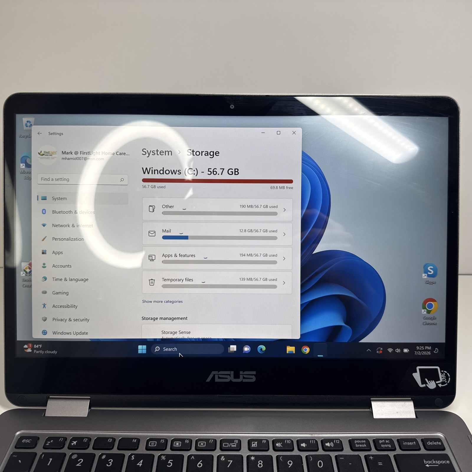 ASUS VivoBook Flip 14 TP401M 14″ Touch Screen Fold Laptop Win 11 Pro 64 GB SSD