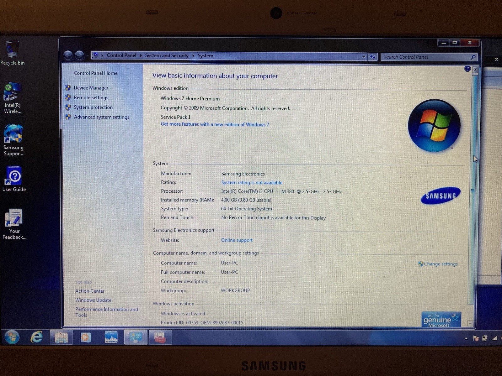 Samsung NP-RV511 Laptop SERVICED & RESTORED/15.6″/Windows 7/Excellent Condition!