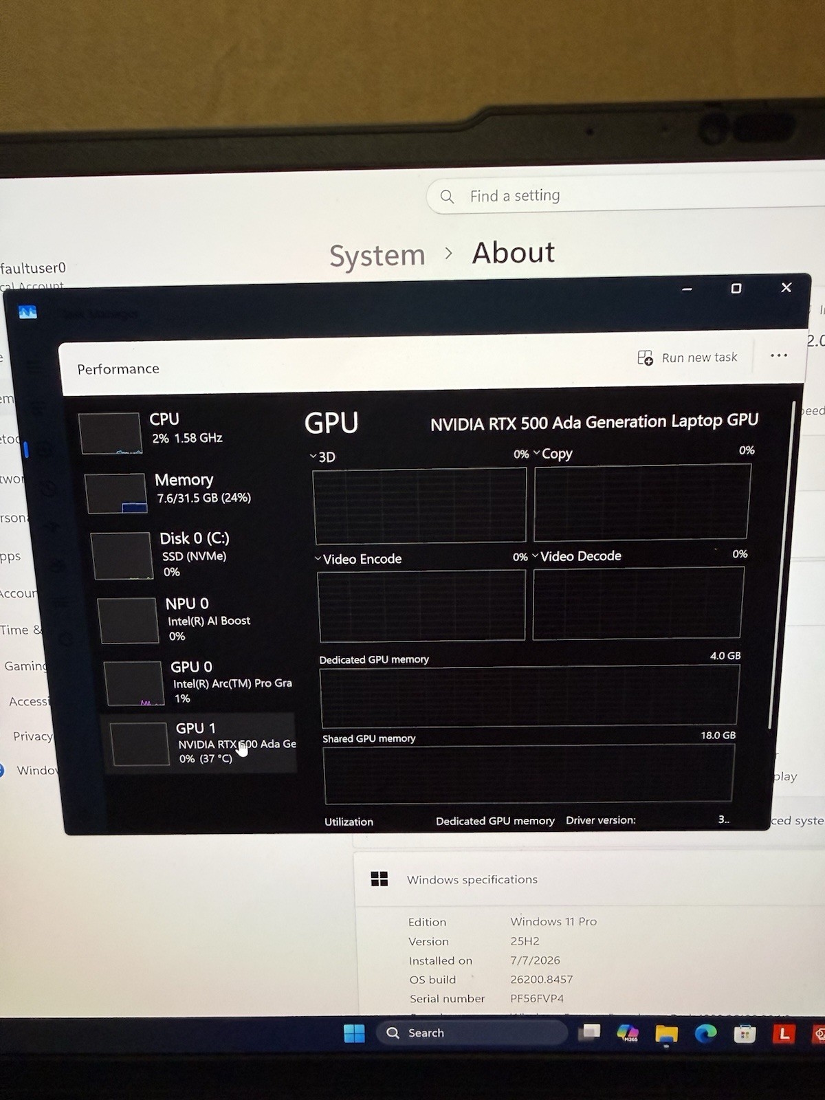 Lenovo ThinkPad P16s Gen 3 Laptop 16″ Intel Core Ultra 7, 1TB, 32GB DDR5, RTX500