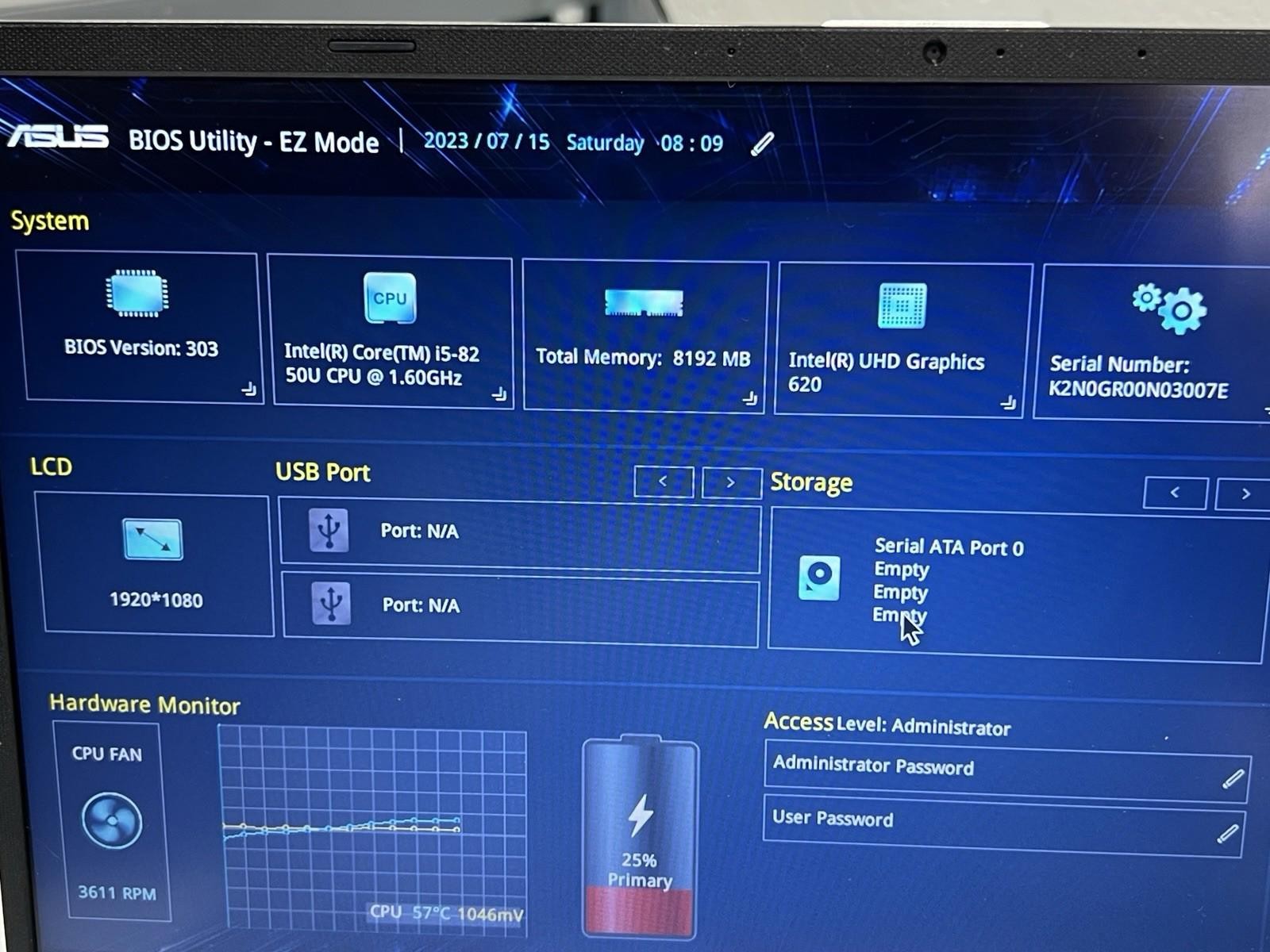 Asus Vivobook 14 i5-8250U 1.60 GHz 8GB RAM 128GB SSD – Silver – X420U Win 10
