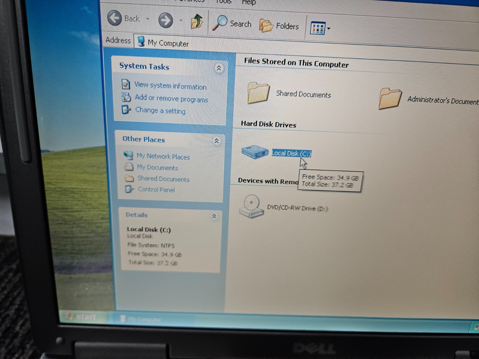 Dell Laptop Windows XP Pro SP3 |Parallel port|Serial Port RS232|WIFI|
