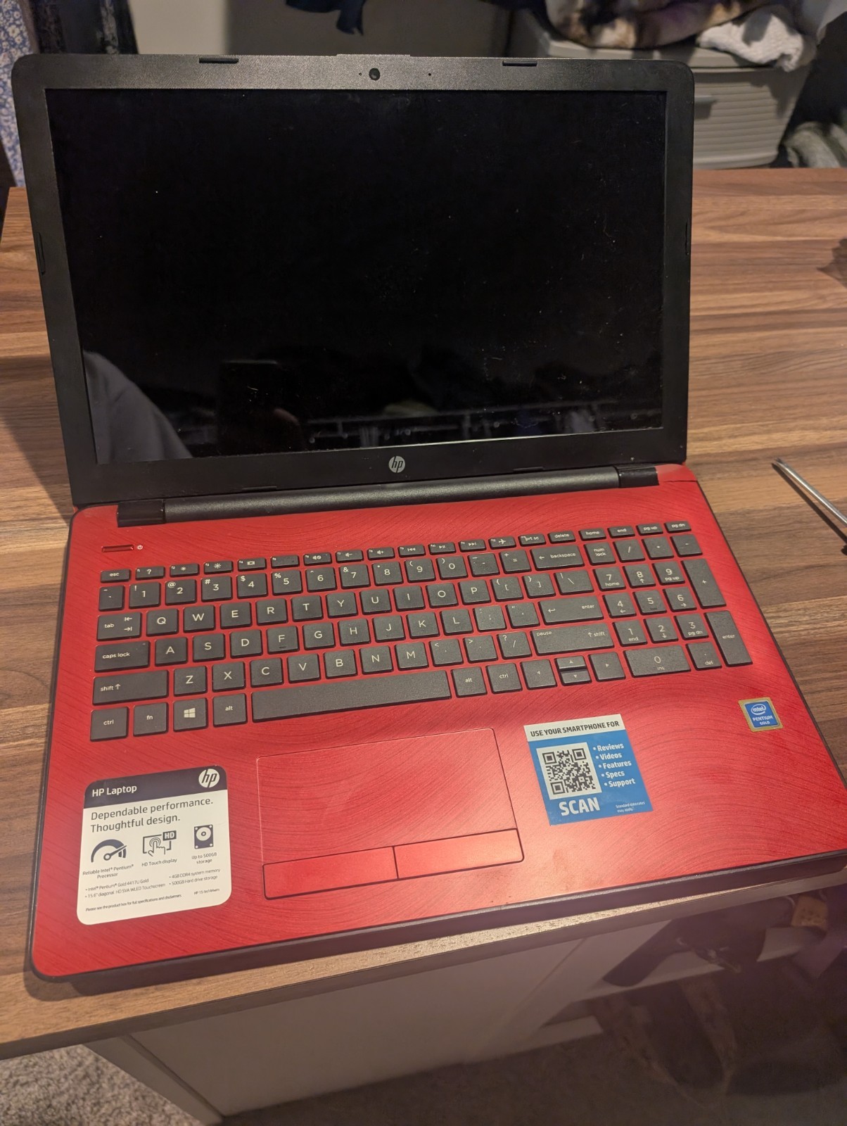 HP 15-bs144wm Laptop 15.6″ Pentium 4417U 2.3GHz,4GBRAM 500GBHDDPARTSDESCRIPTION