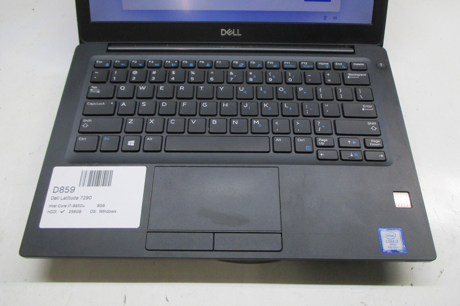 Dell Latitude 7290 Intel Core i7-8650u 1.9GHz 8GB Windows 11 256GB SSD