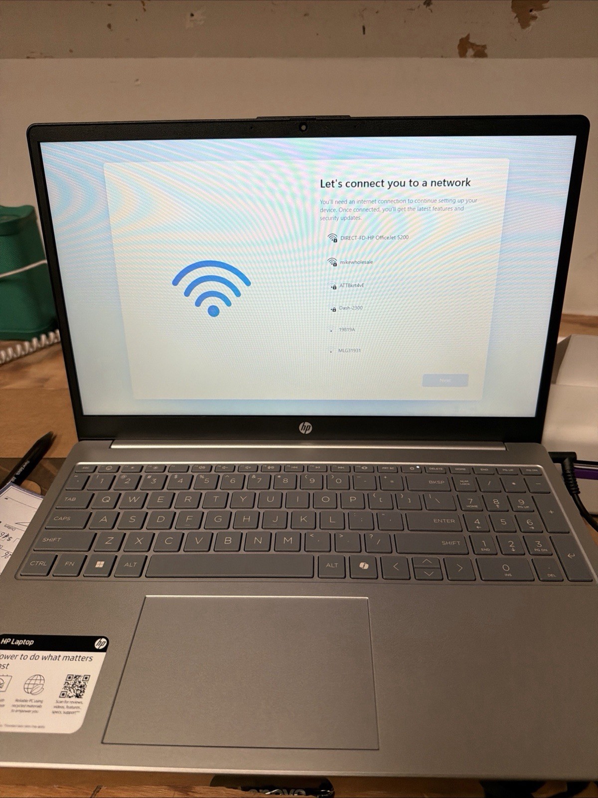 HP 15-fd0084wm 15.6″ Intel Processor N200 3.2 GHz 4GB DDR4 128GB UFS W11S Laptop