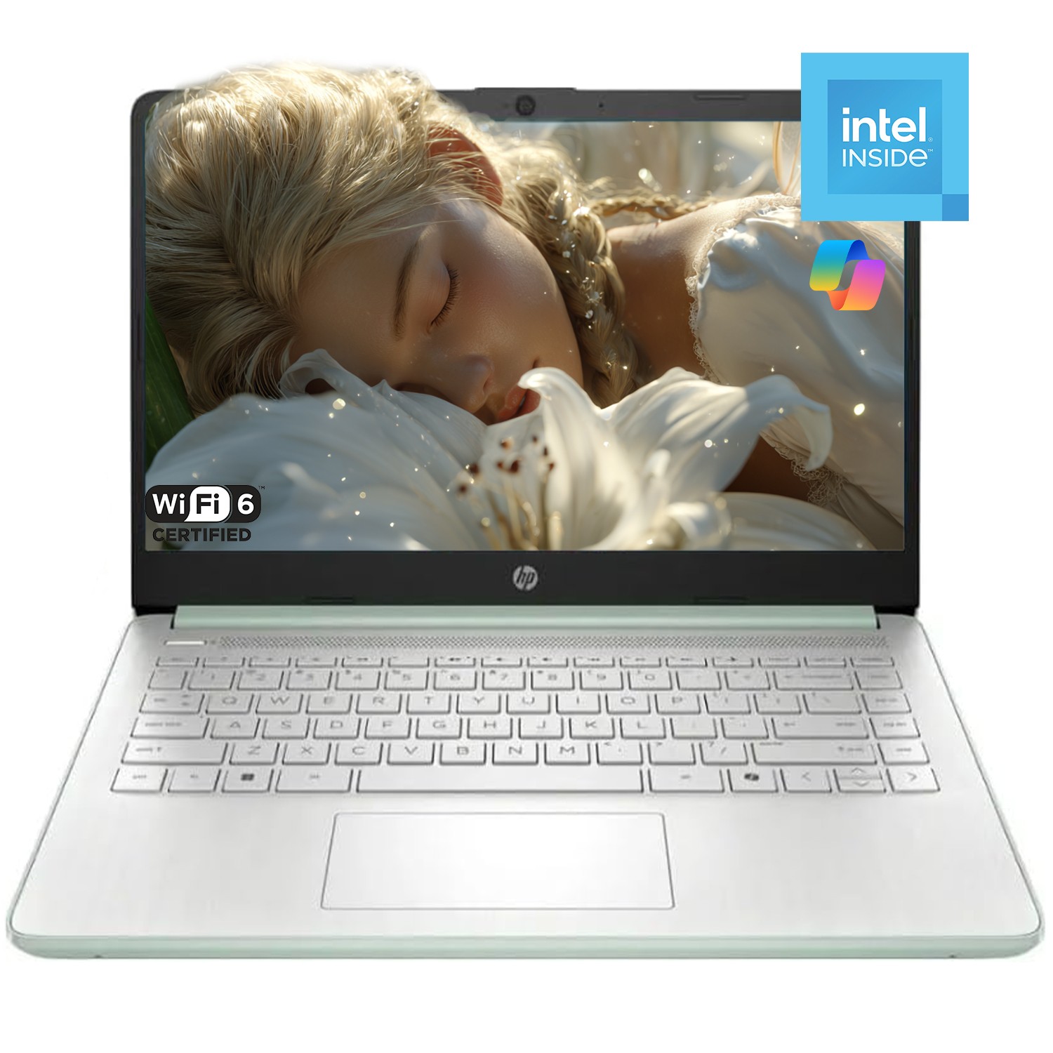 HP Laptop 14 in HD 4 core Intel N150 128GB UFS Up To 16GB DDR4 RAM – open box