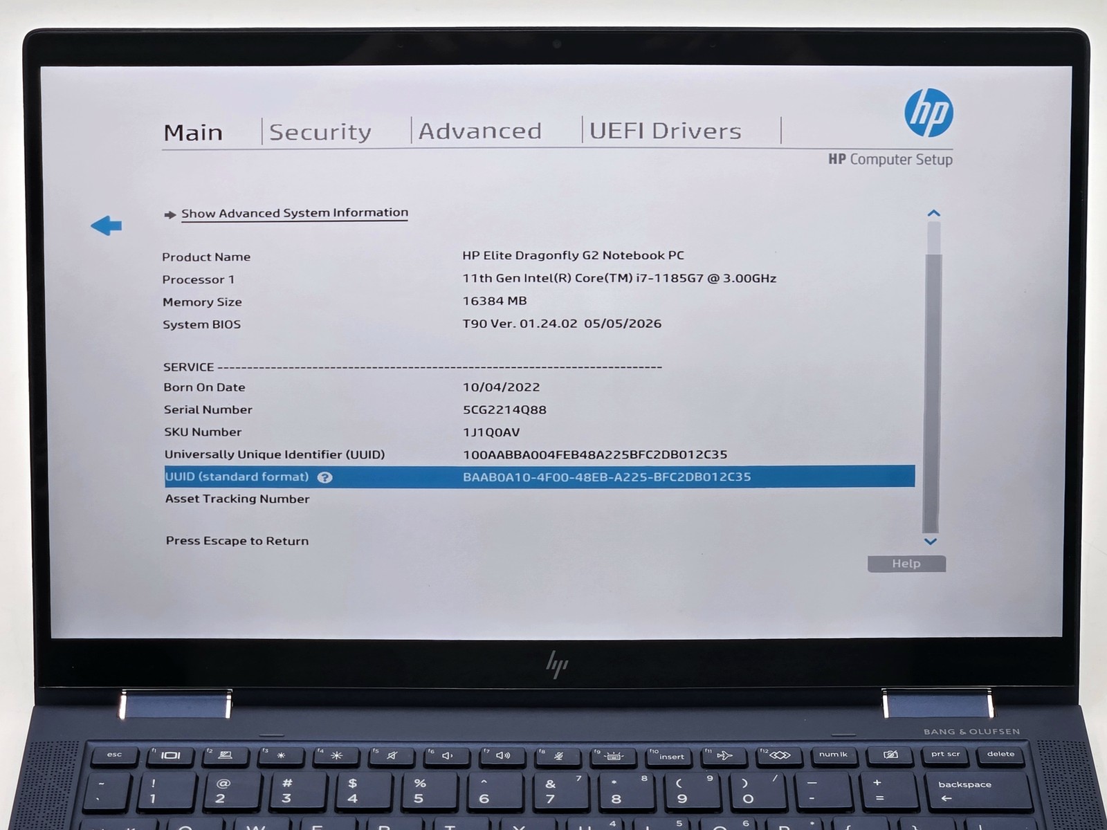 HP Elite Dragonfly G2 2-in-1 13″ FHD Touch I7-1185G7 256GB SSD 16GB W11P Webcam