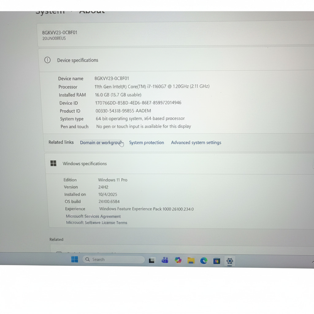 Lenovo ThinkPad X1 Carbon Gen 9 i7-1160G7 16GB RAM 512GB NVMe Win 11 Pro Touch