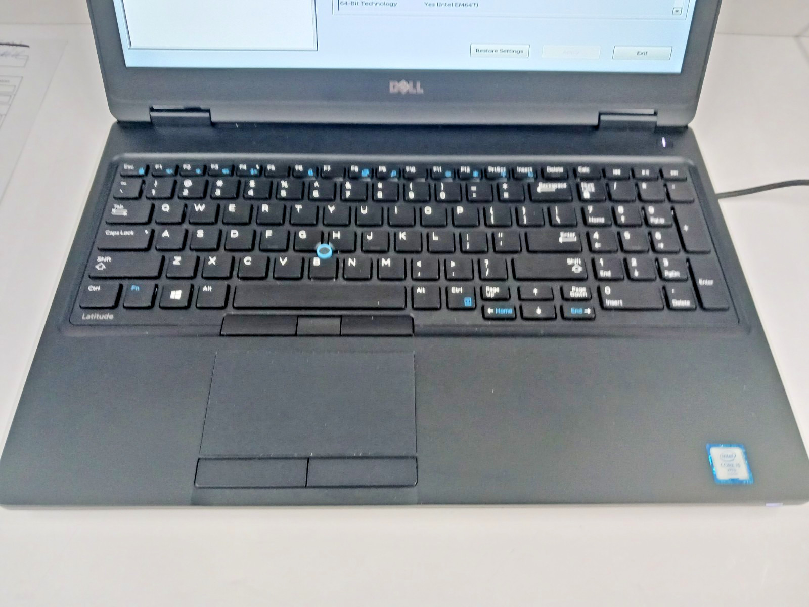 15.5″ DELL LATITUDE 3580 Intel Core i5-6440HQ @ 2.60GHz 8GB RAM 256GB SSD, NO OS