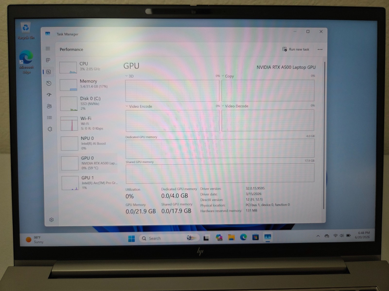 HP ZBook Firefly G11 14″ – Ultra 7 165H, 32GB RAM, 512GB SSD, RTX A500, WARRANTY