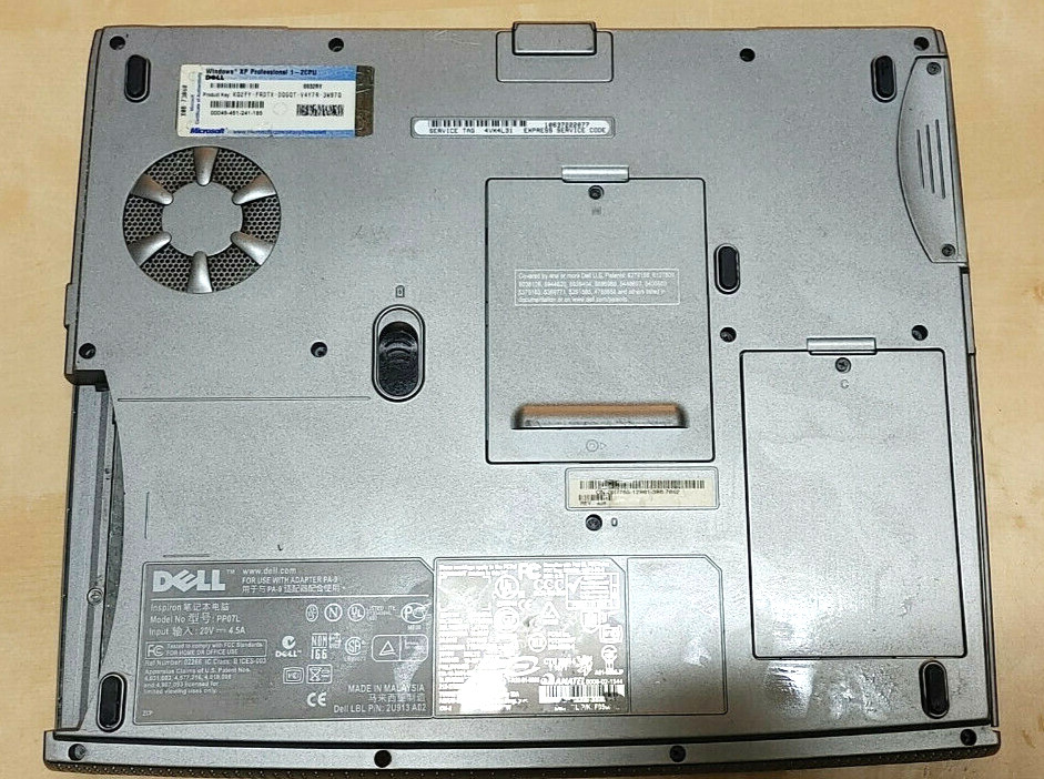 Dell Inspiron 1100 NO POWER Laptop For Parts Repair Intel Celeron No HDD No RAM