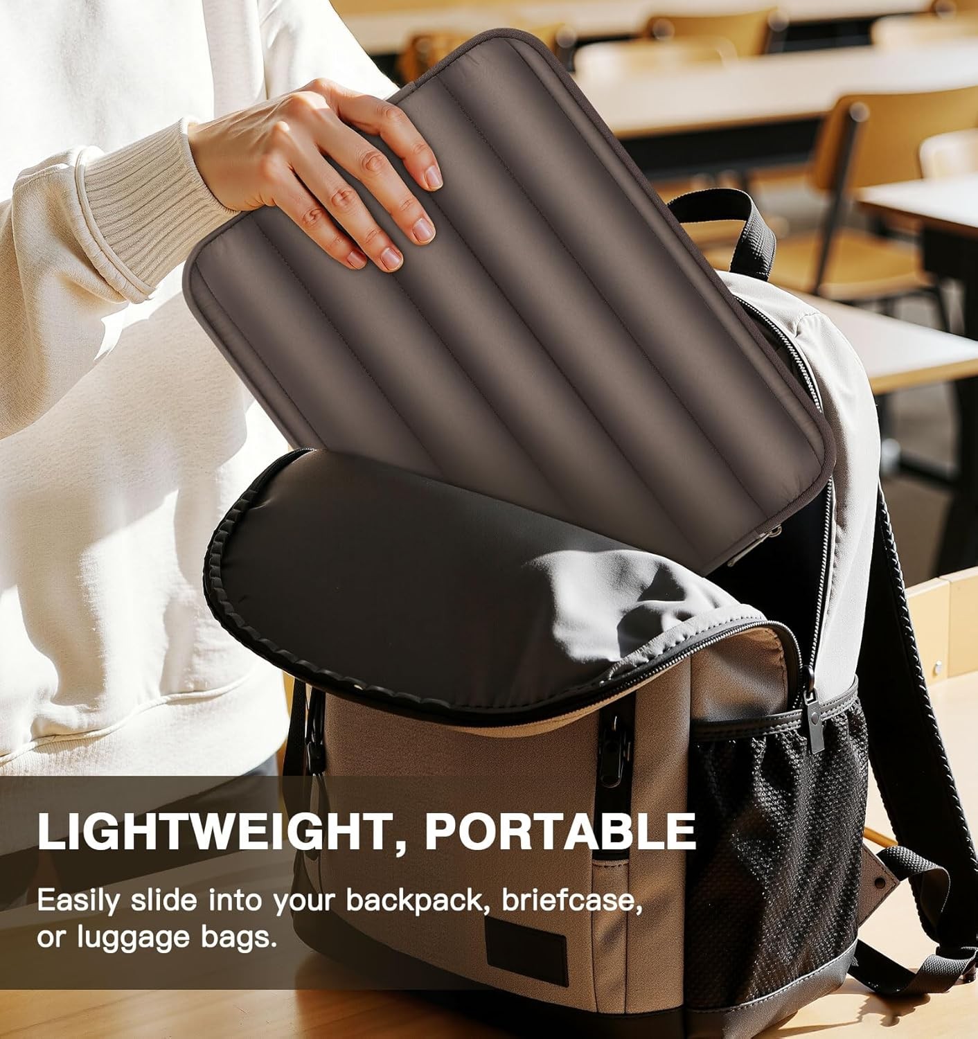 13-14 Inch Puffy Laptop Sleeve Fit with New Mac Neo A18 Pro, Mac Pro M5 14″ 2026