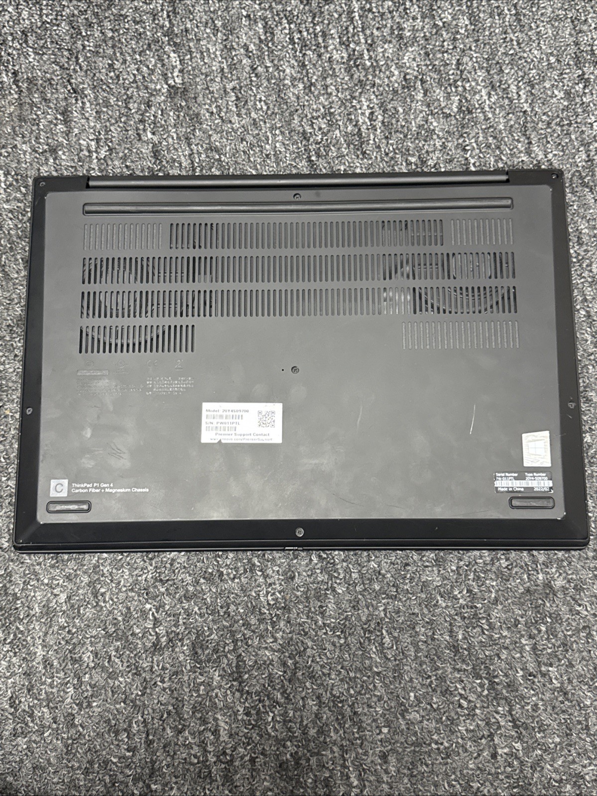 Lenovo ThinkPad P1 Gen 4 i7-11850H 512 32GB 16″ 4K HDR 3840×2400 NVIDIA RTX 3070