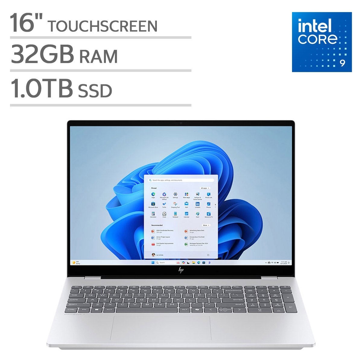 HP OmniBook 7 – 16″ 2K OLED Touch. Intel Core 9 270H, 32GB Memory, 1TB SSD, W11H