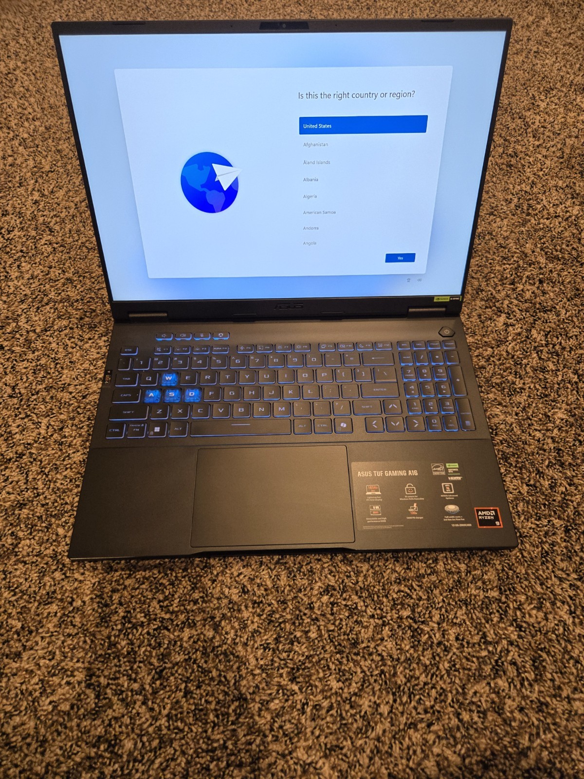 ASUS TUF Gaming A16 16in 165Hz Ryzen 9 270 32GB 1TB RTX 5070 Gray