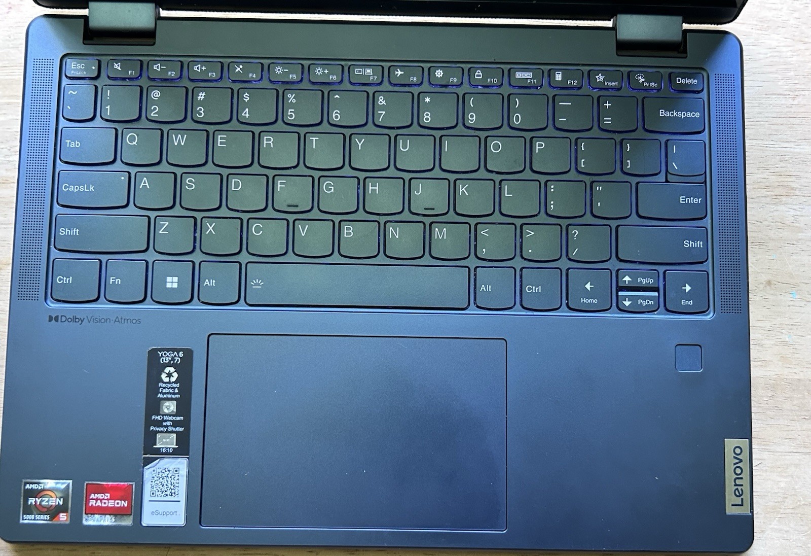 Lenovo Yoga 6 13.3″ (256GB, AMD Ryzen 5, 2.1GHz, 8GB) Laptop- Abyss Blue with…