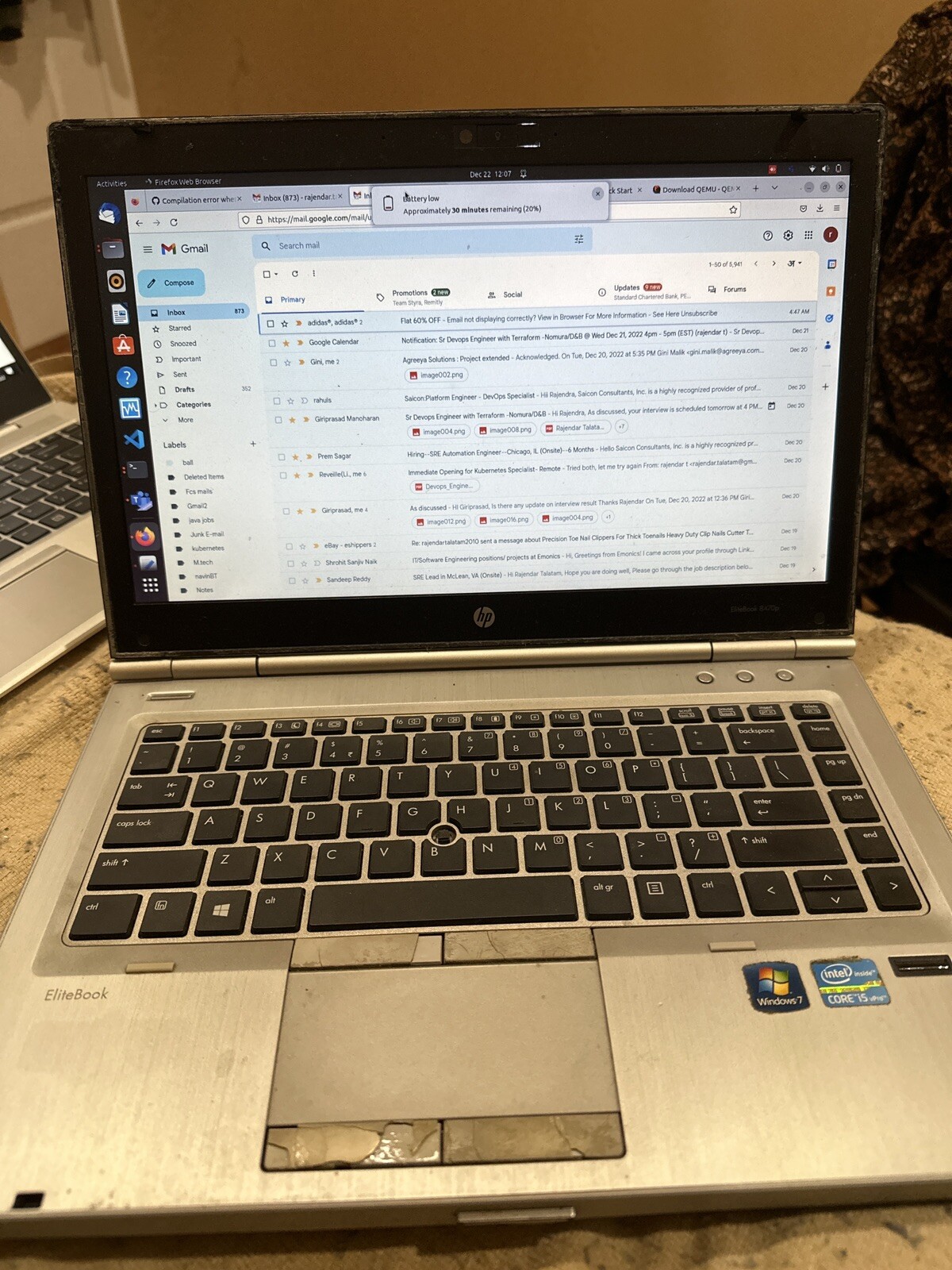 hp elitebook 8470p laptop