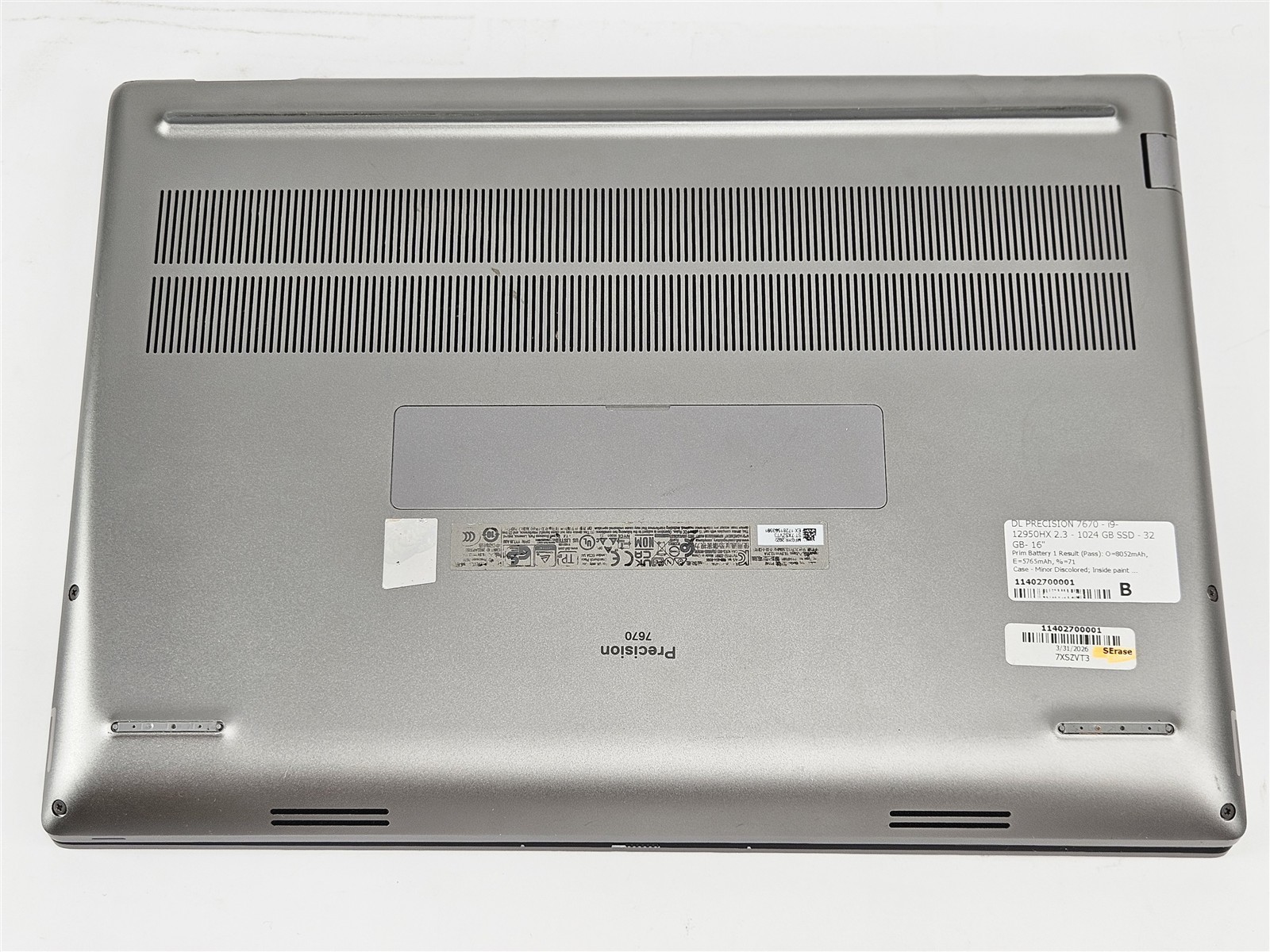 16″ Dell Precision 7670 Laptop Core i9-12950HX 32GB RAM 1TB SSD Wi-Fi