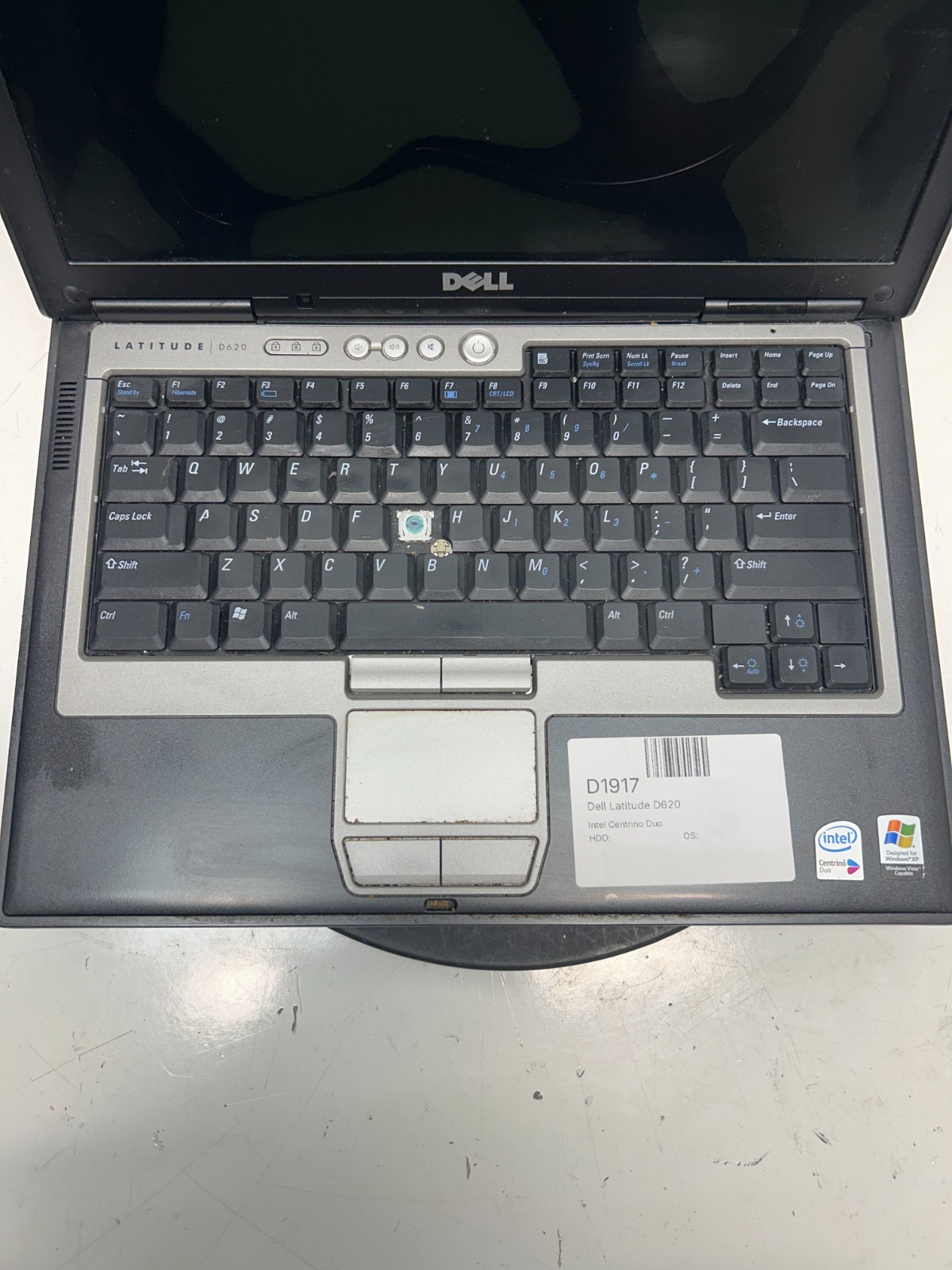 Dell Latitude D620 Intel Centrino Duo NO RAM/NO HDD/NO BAT – PARTS