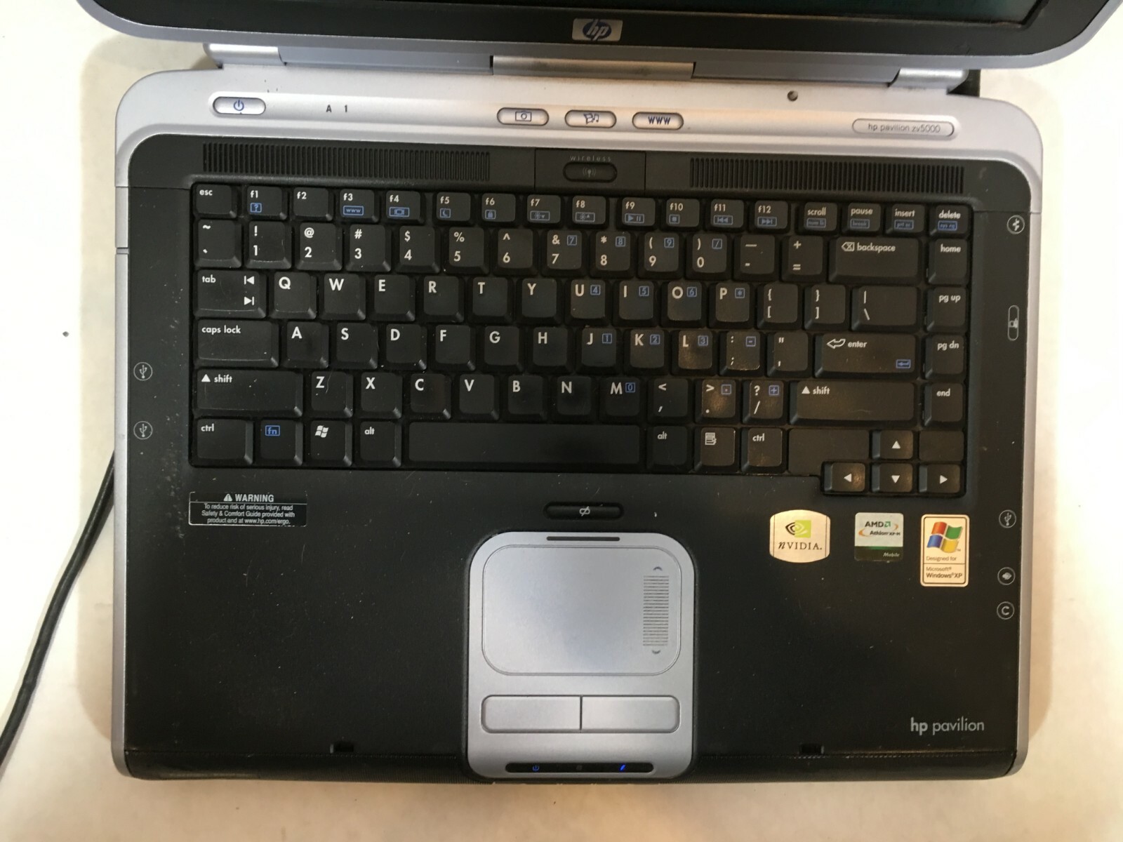 HP Pavilion vz5000 AMD Athlon XP 1.60 GHz 768 MB Ram