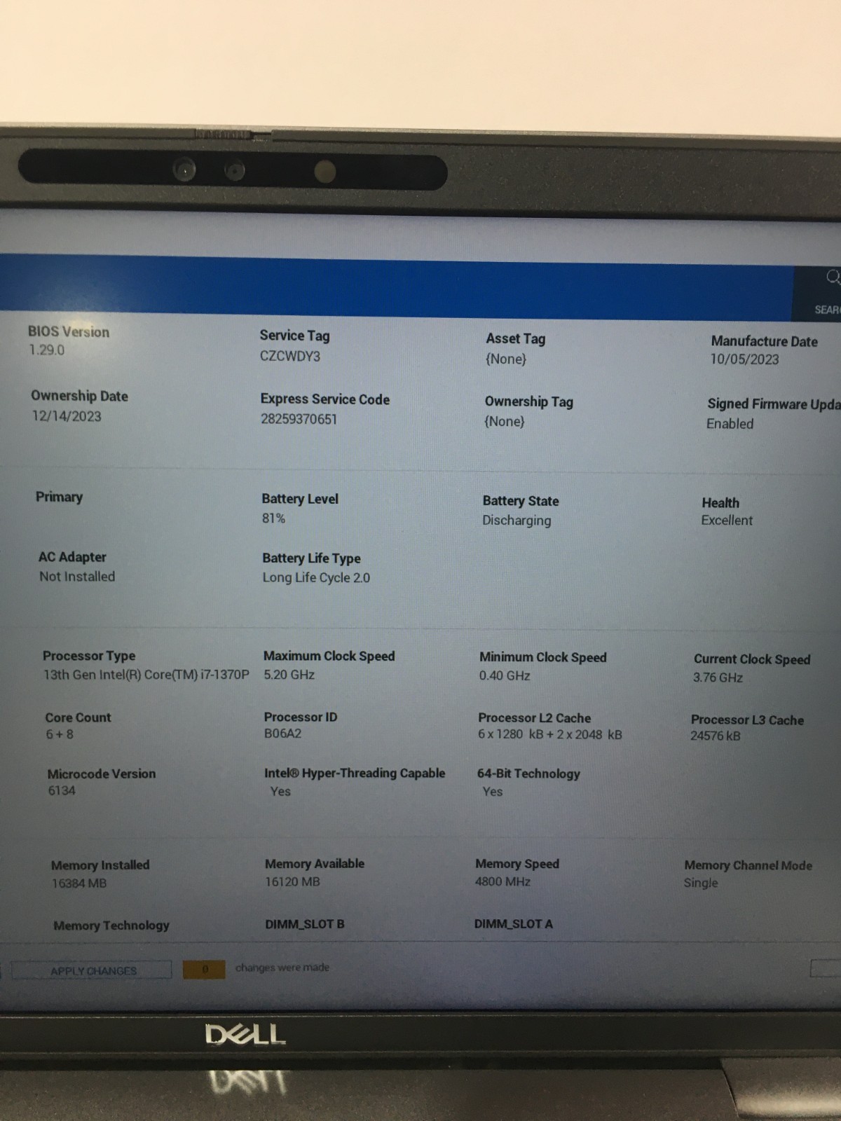 @PCD Dell Latitude 5440 14″ Core i7-1370P 512GB 16GB B Win 11 Pro NO AC