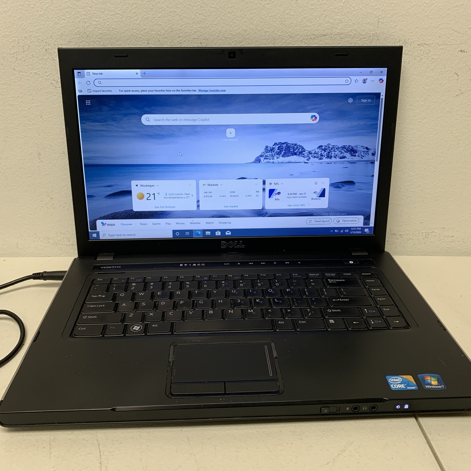 DELL VOSTRO 3500 PC LAPTOP INTEL CORE I3 M 350 2.27ghz 4GB 500GB WIN 10 Edu
