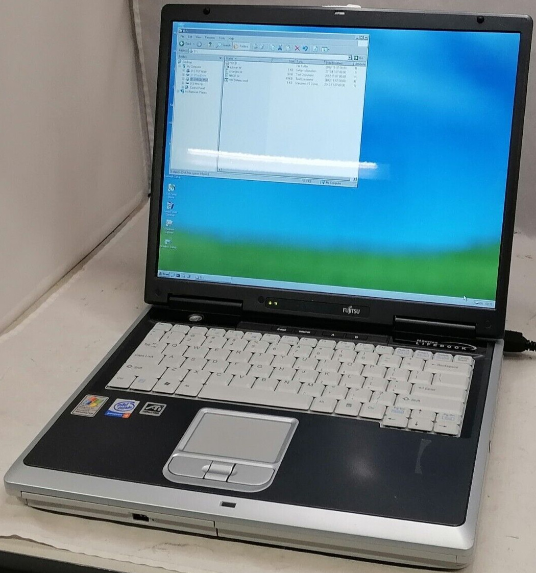 FOR PARTS 15″ Fujitsu Lifebook FPC06005AK (Pentium 4 /2.8 GHz/512 MB RAM/NO HDD)
