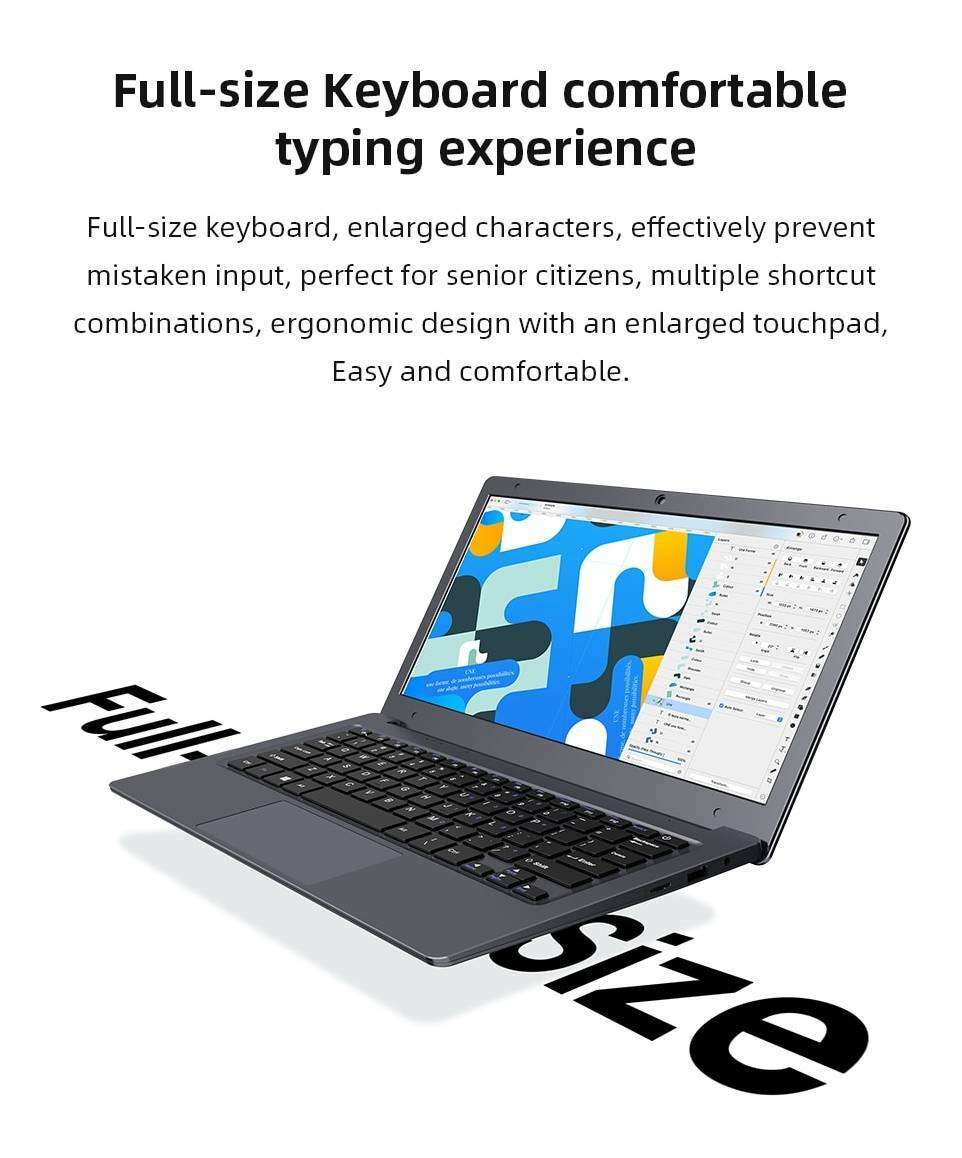 11.6″ HD Display Intel Celeron N4020 Dual Core 4GB 128GB SSD Windows 10 Laptop