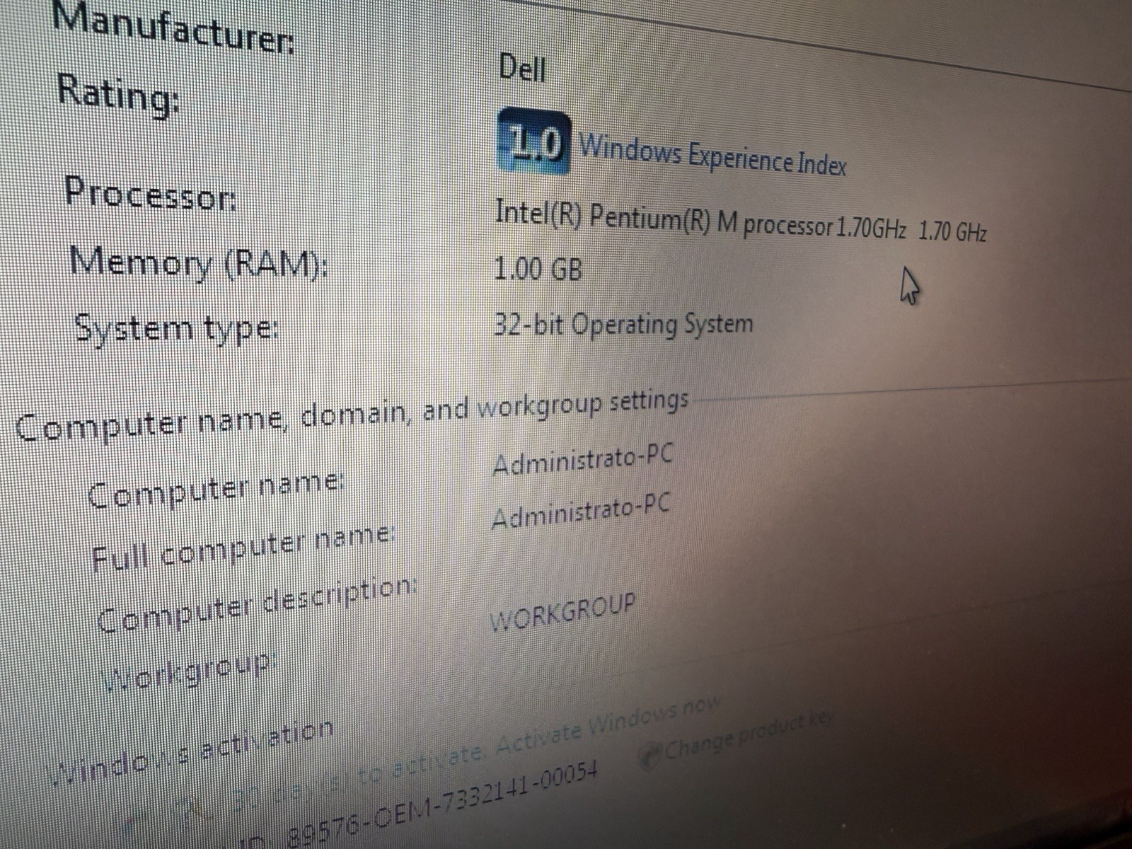 Vintage HP Compaq NC 6000 Business Laptop WinVista Business 160GB 1GB #005