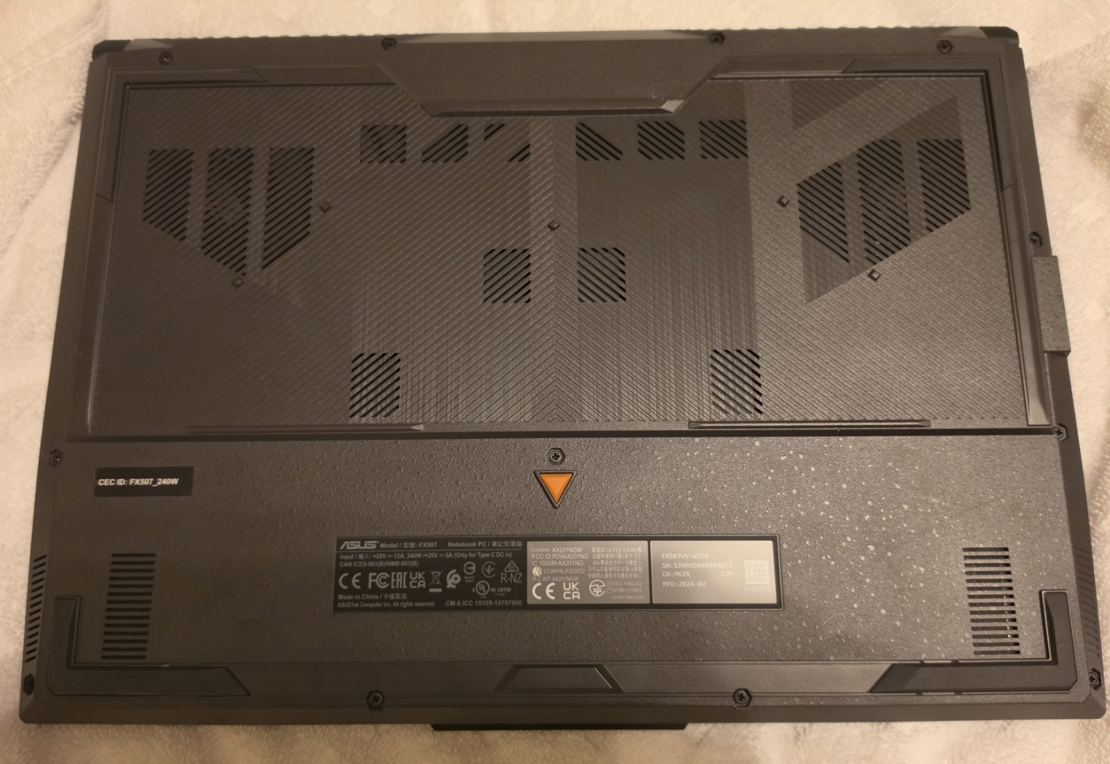 ASUS FX507VV-WS74 TUF Gaming 15.6″ FHD i7-13620H 2.4GHz NVIDIA GeForce RTX 4060
