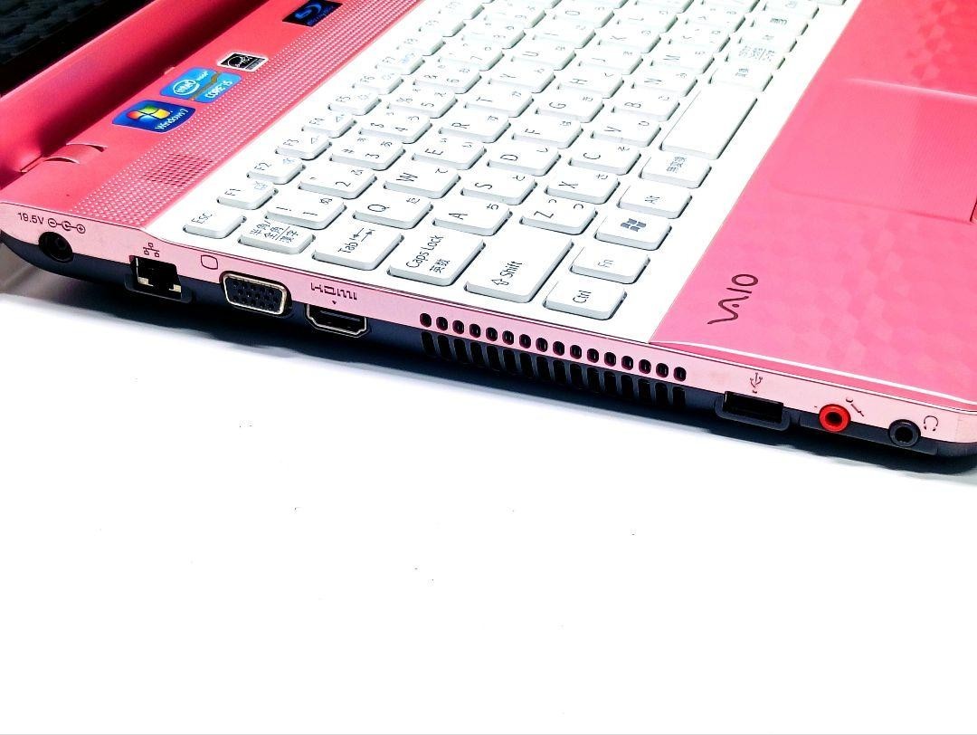 SONY VAIO pink notebook laptop i5 16 in 8GB SSD 500GB DVD Windows 11 JP Used