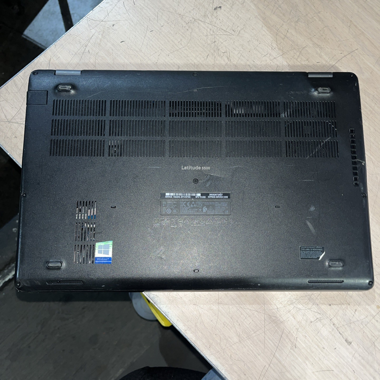 DELL LATITUDE 5500 INTEL CORE I7 8TH GEN 8GB RAM NO HD